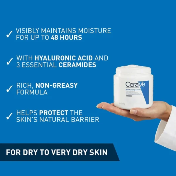 CeraVe Moisturising Cream for Dry to Very Dry Skin - Image 3